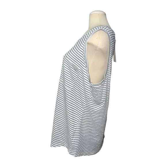 BloomChic Round Neck Sleeveless Striped Casual Tank Top Sz 18/20 (2XL) Womens - Picture 7 of 11